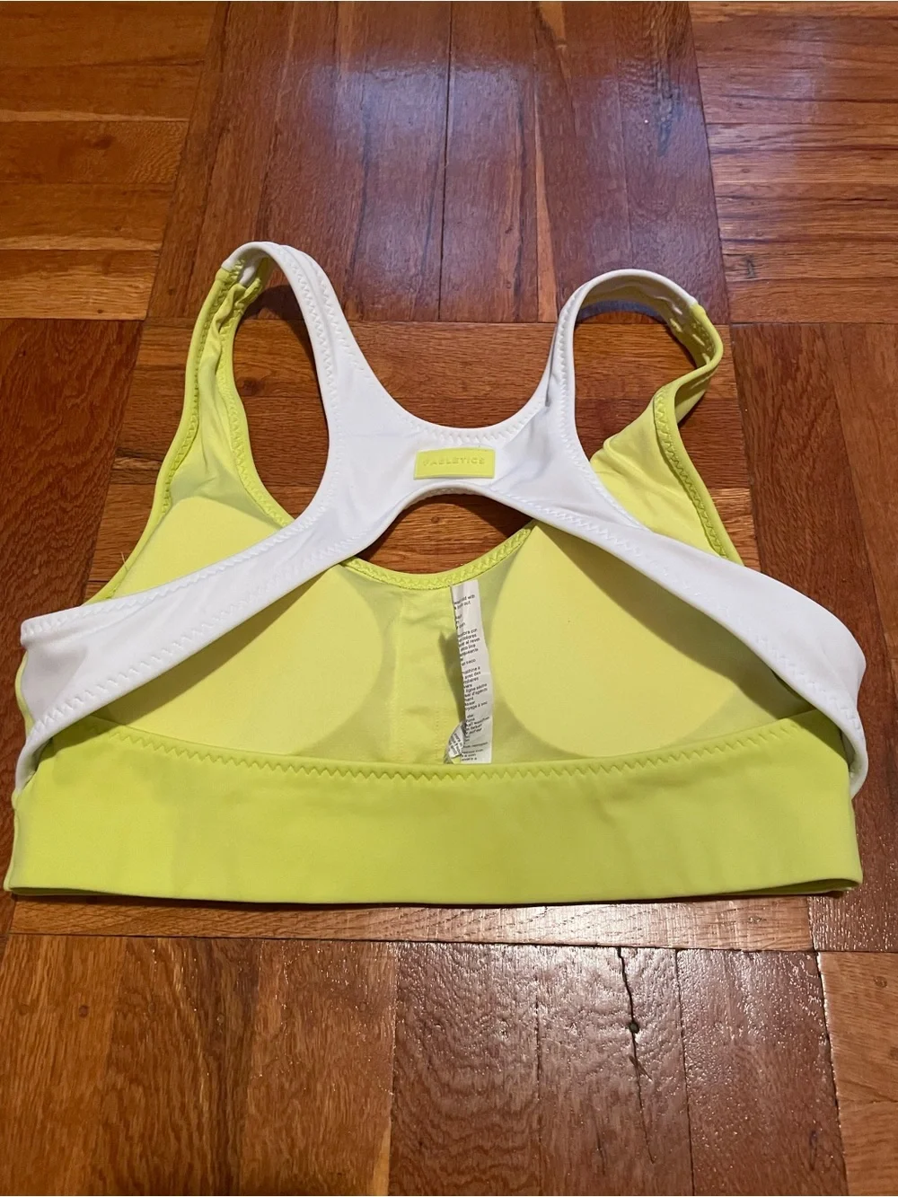 Fabletics Women’s Yellow Bathing suit/Sports Bra Size Small